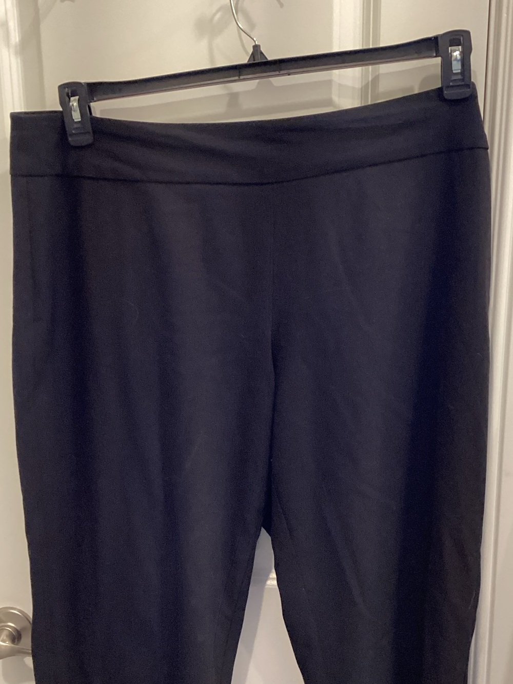 Dress Barn Black Ponte Pull-On Trousers